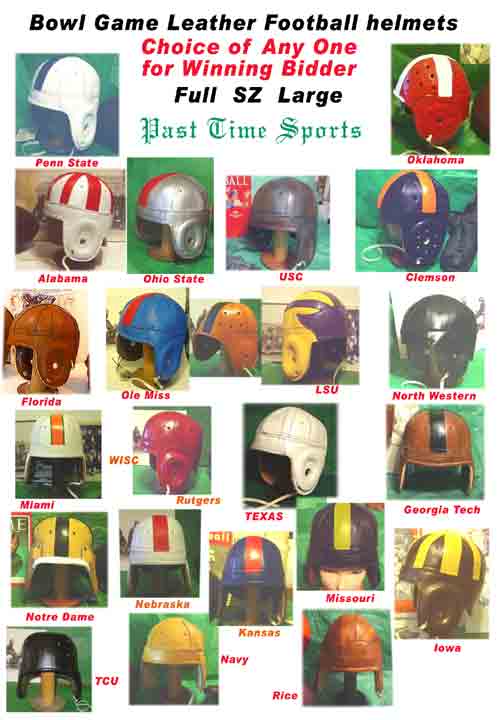 Bowl team leather Football helmets