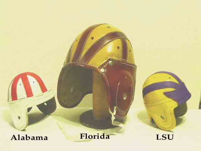 Florida leather football hjelmet