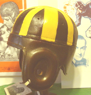 Iowa leather football helmet