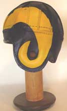 La rams leather football mini helmet