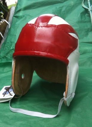 Arkansas Leather Razorback Helmet