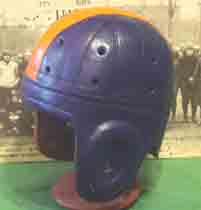 Auburn leather football helmet