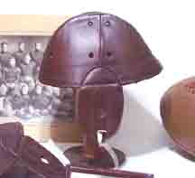 1900 beehive leather football helmet