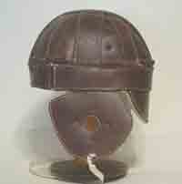 1917 Dogear leather football helmet