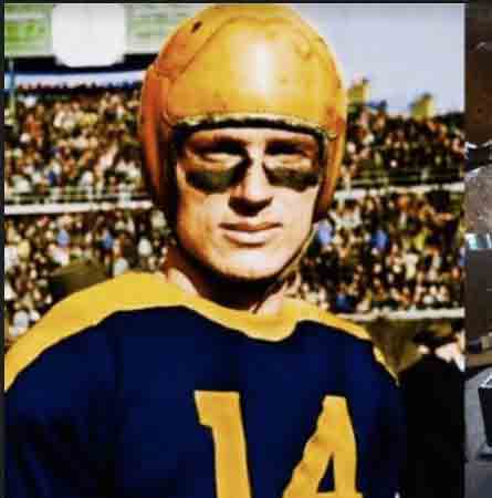 Don Hutson leather football helmet