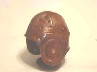 Heisman leather football helmet