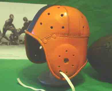 Syracuse leather football helmet