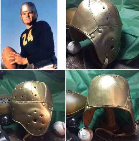 Iowa Hawkeye Leather Football Helmet Kinnick