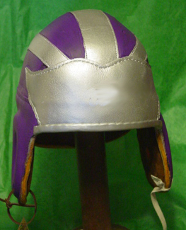 KSU leather football helmet