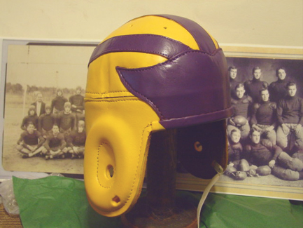 LSU leather Football helmet