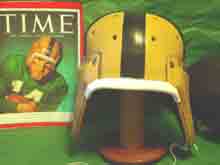 Notre Dame 1940 leather football helmet