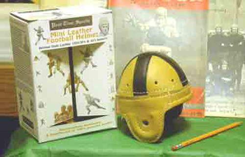 Notre dame Mini leather football helmet