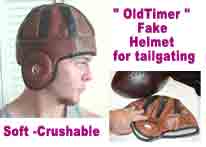 Old Timer cap leather helmet
