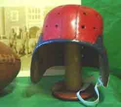 Penn university leather football helmet