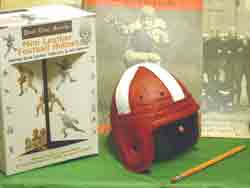Oklahoma mini leather football helmet